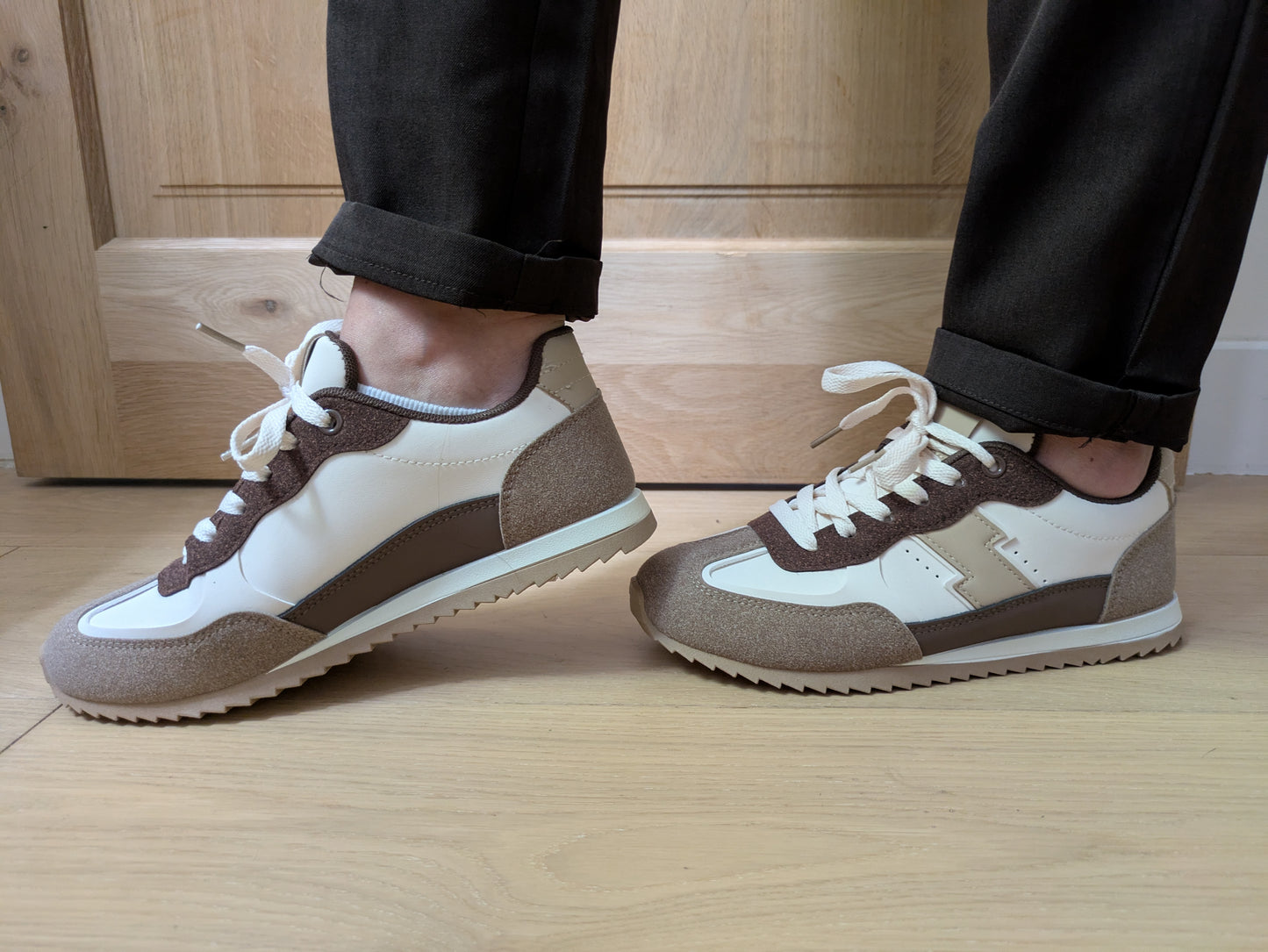 BASKETS LILA - CHOCO/BEIGE