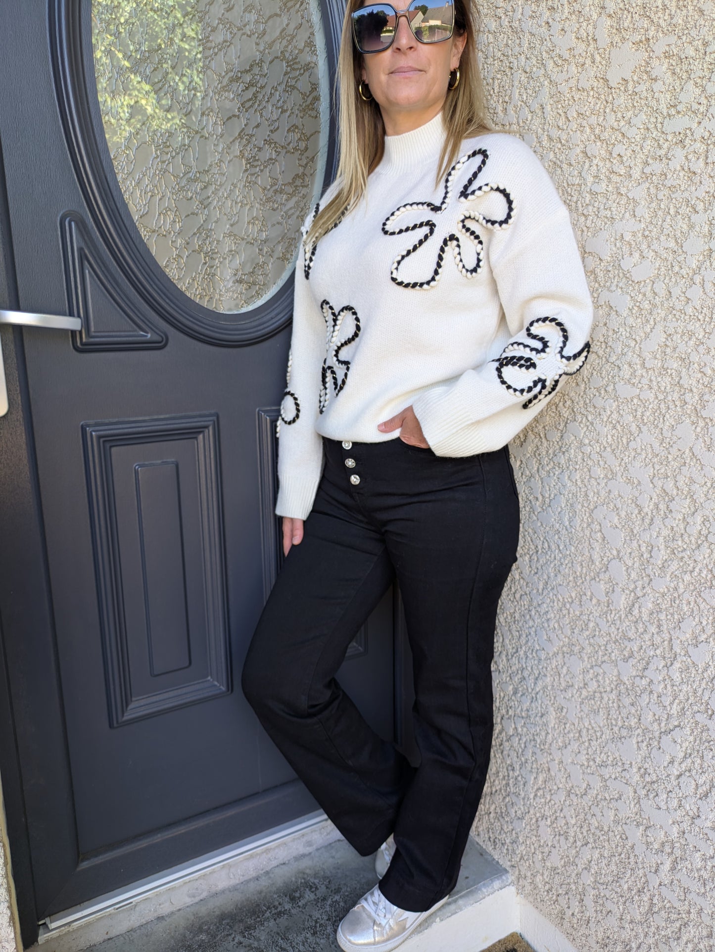 PULL ROMY - BLANC