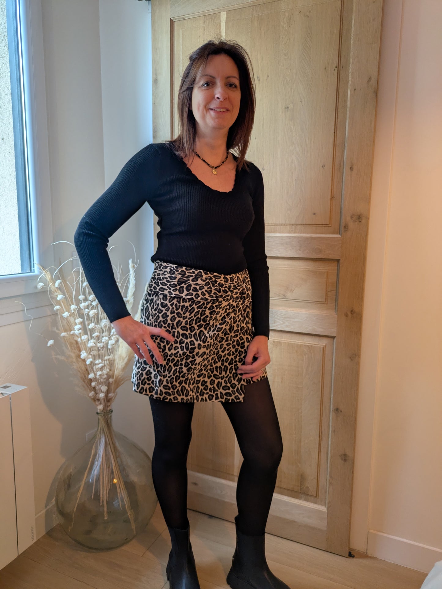 JUPE SHORT LEO - LEOPARD