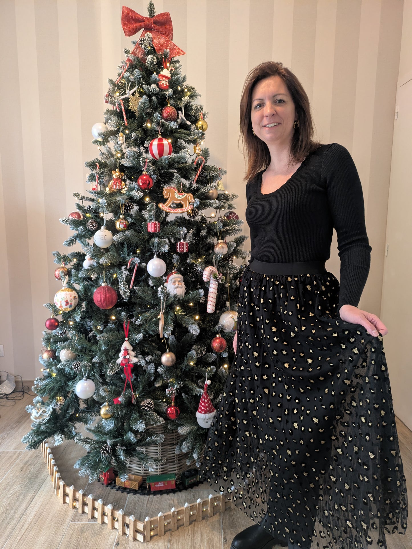 JUPE LONGUE LIA - NOIR