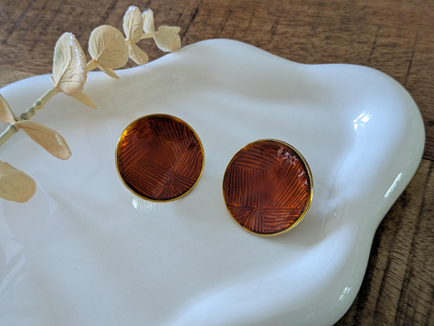 BOUCLES CALIE - ORANGE