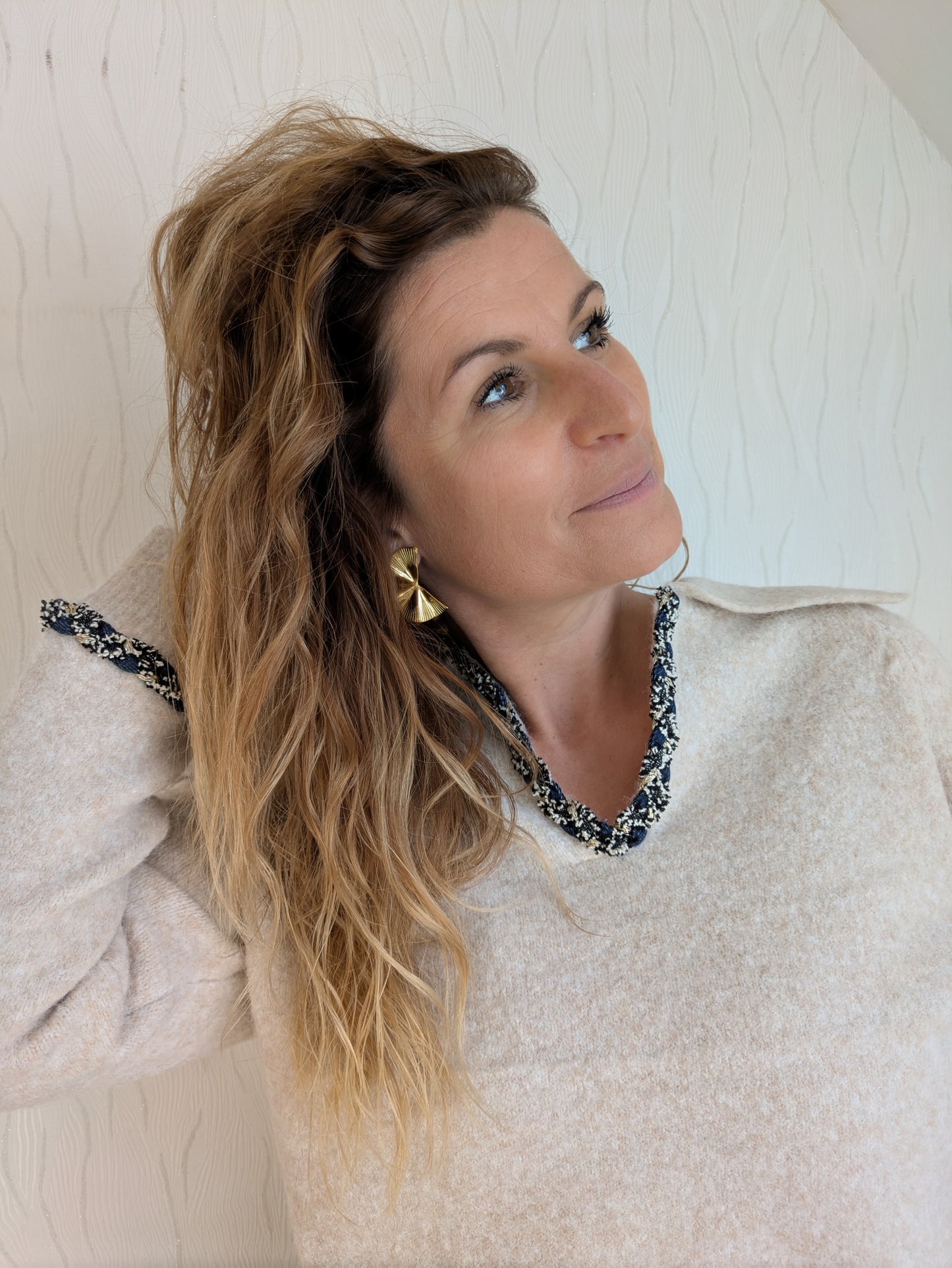 PULL COLINE - BLANC CASSÉ