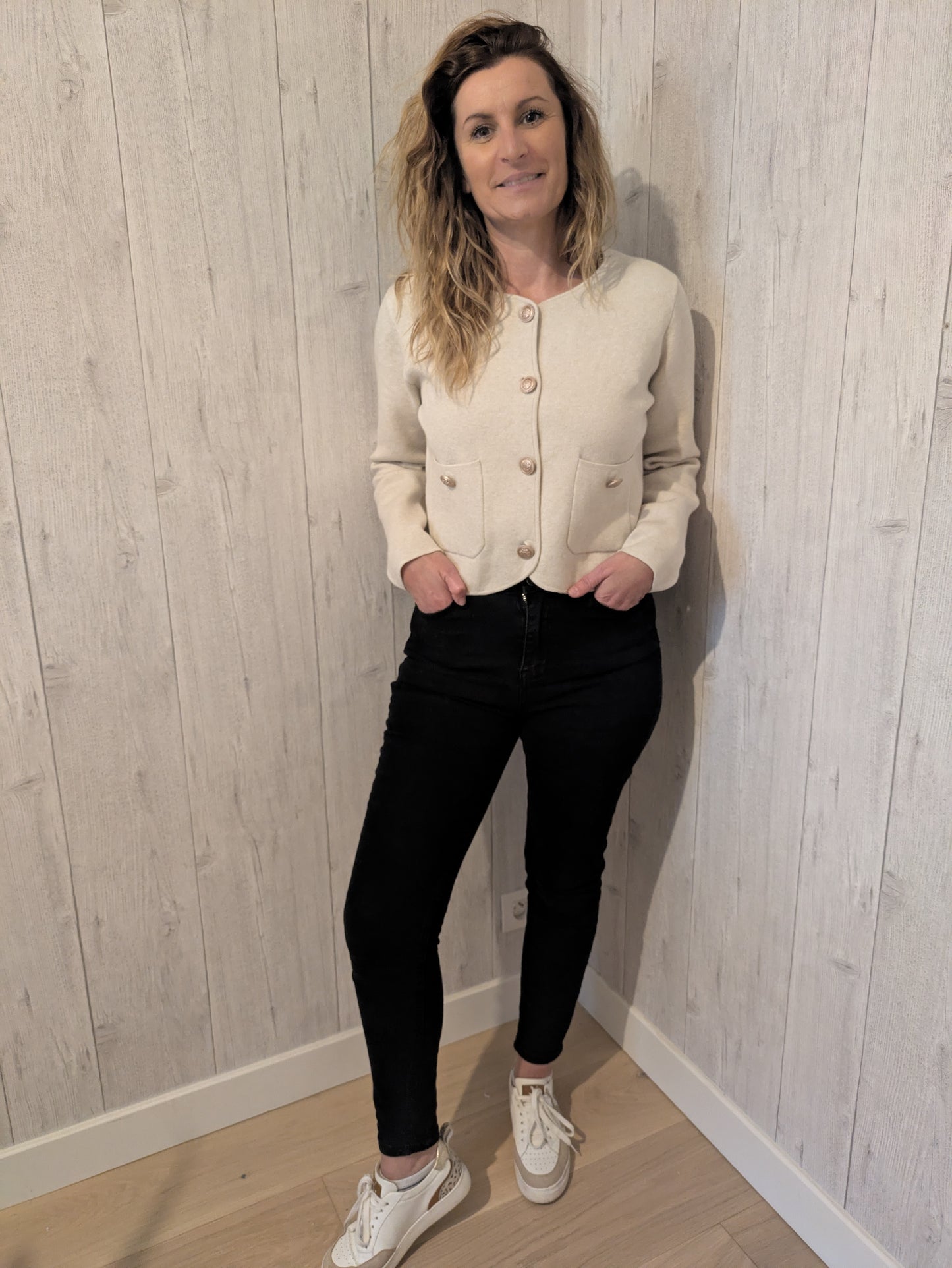 GILET STELLA - TAUPE