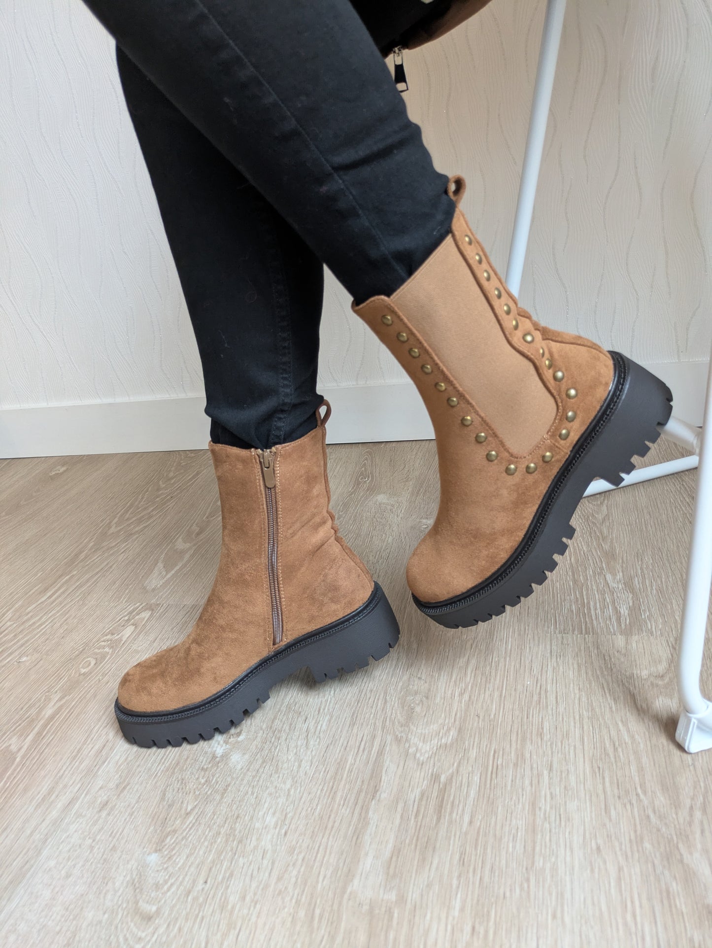 BOTTINES CHELSEA - CAMEL