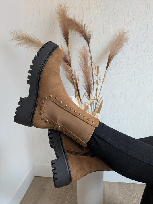 BOTTINES CHELSEA - CAMEL