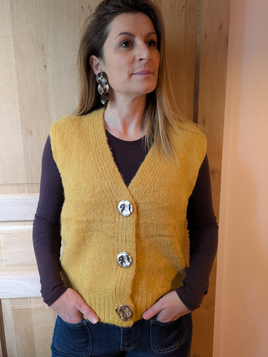 GILET LOLA - MOUTARDE