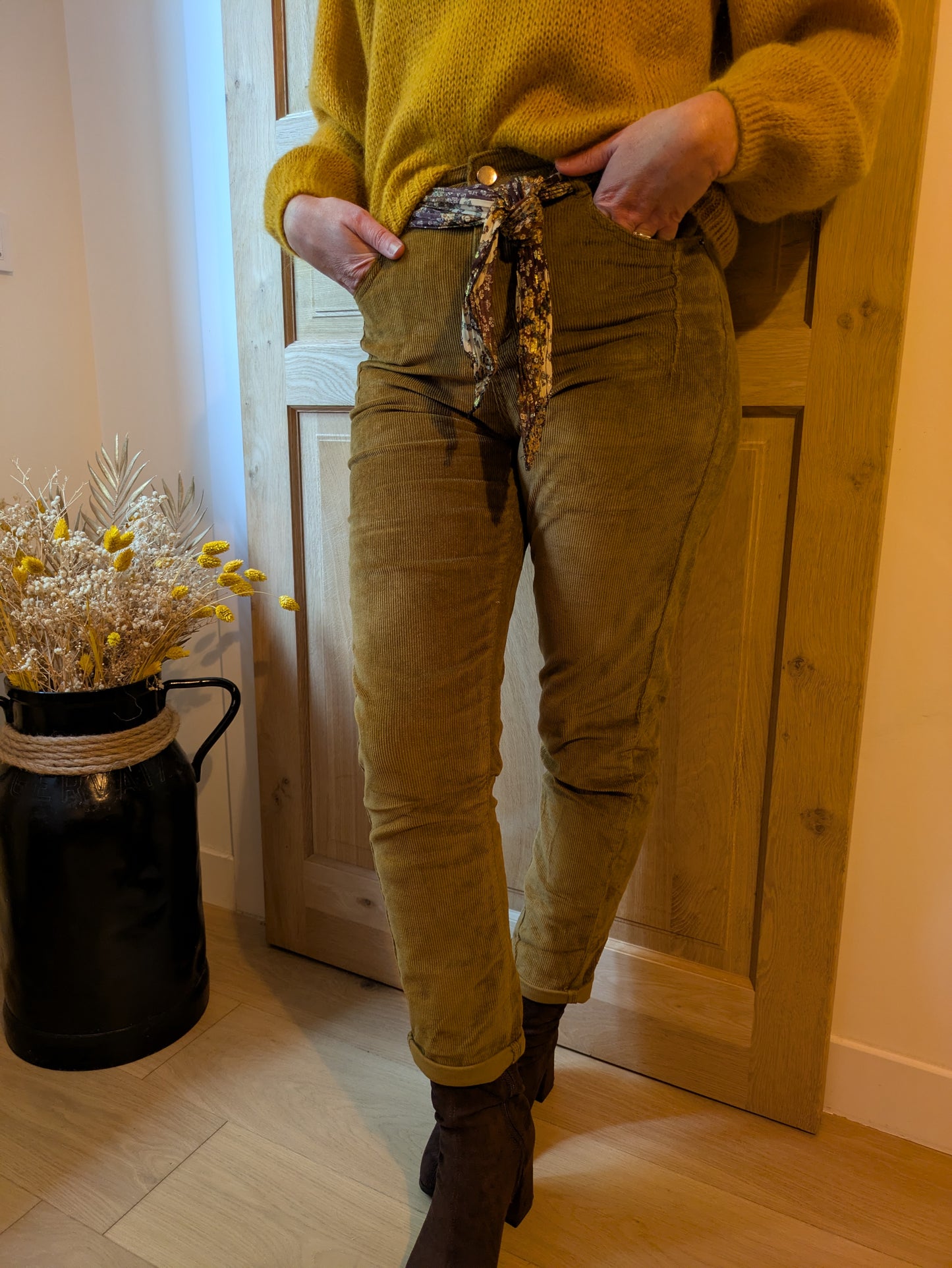 PANTALON GABRIEL - MOUTARDE