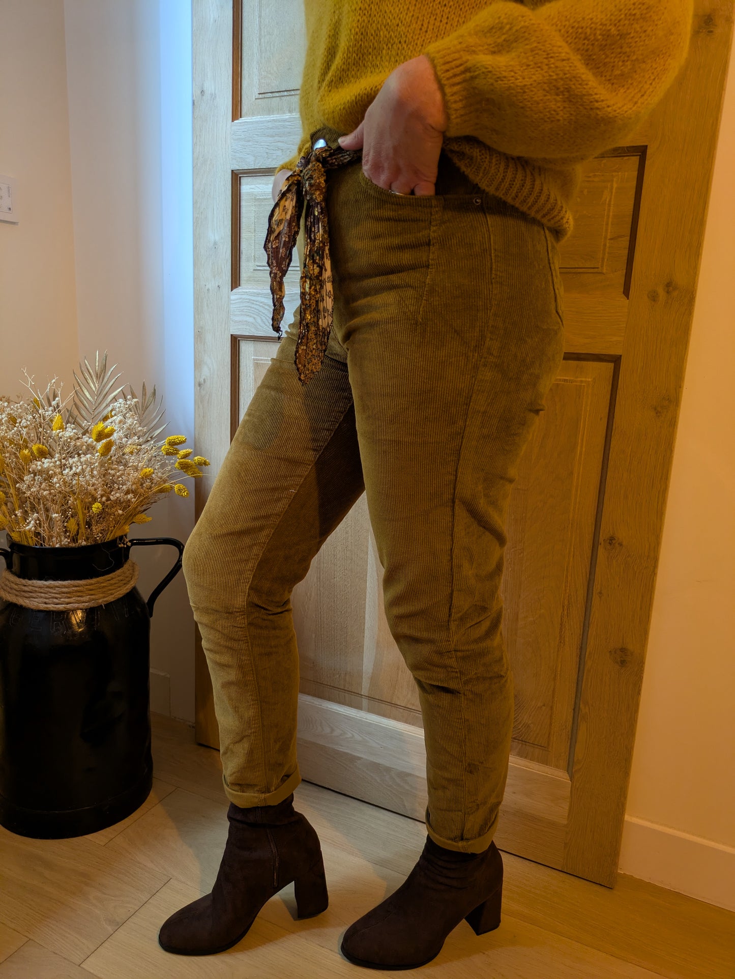 PANTALON GABRIEL - MOUTARDE