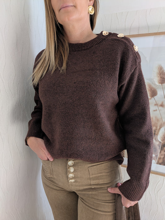 PULL SACHA - CHOCOLAT