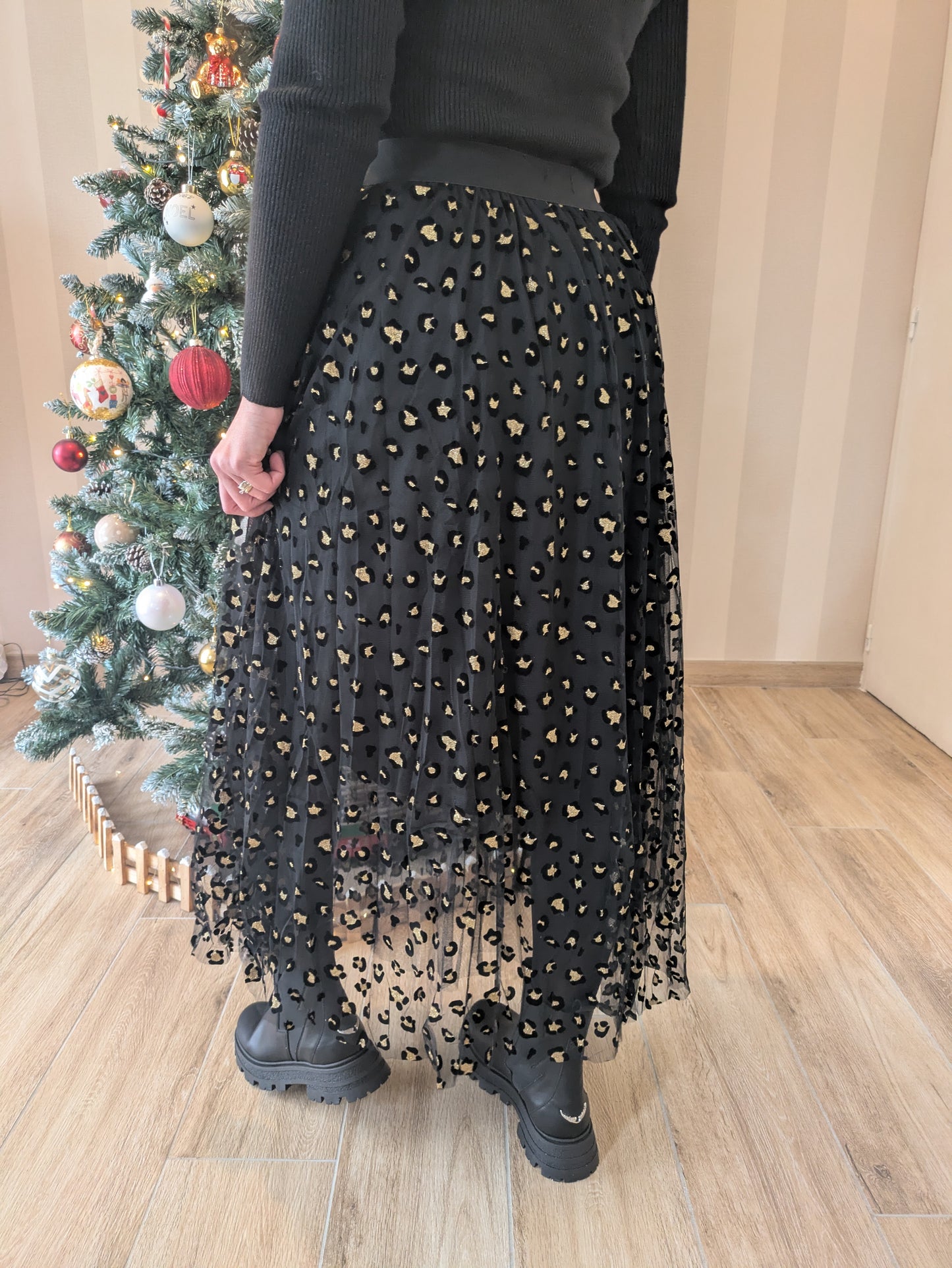 JUPE LONGUE LIA - NOIR