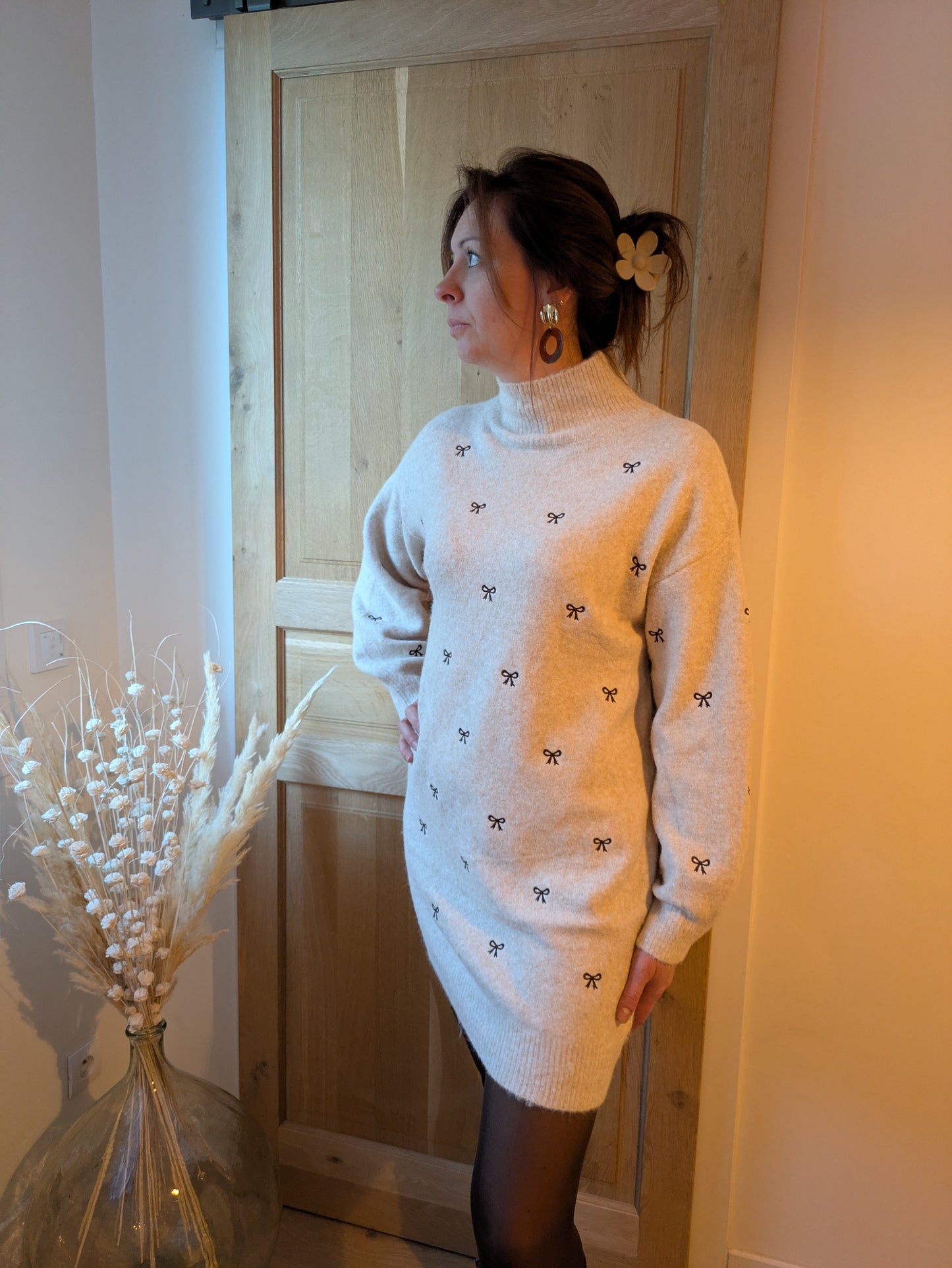 ROBE PULL NOEUD - CHOCO