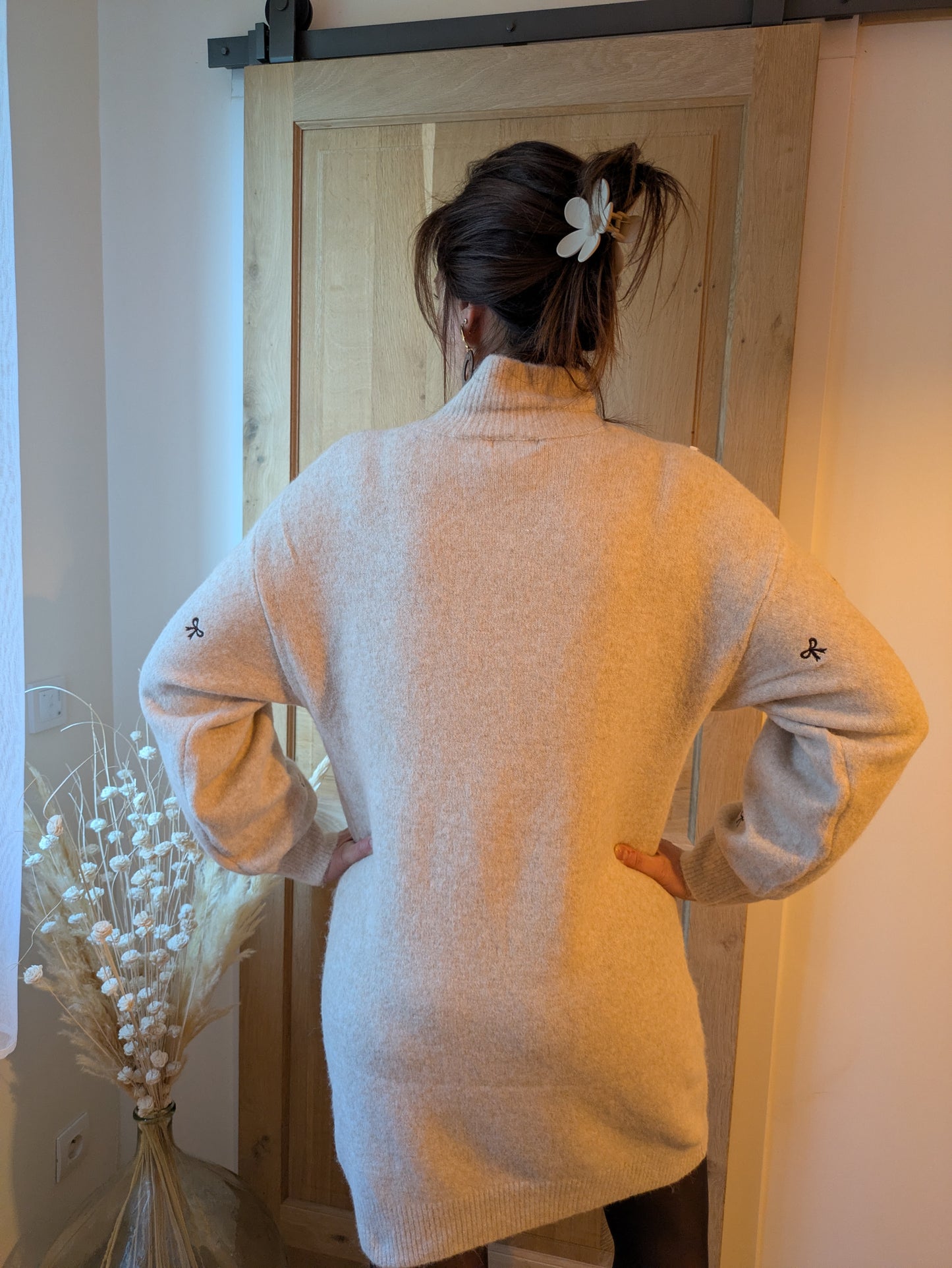ROBE PULL NOEUD - CHOCO