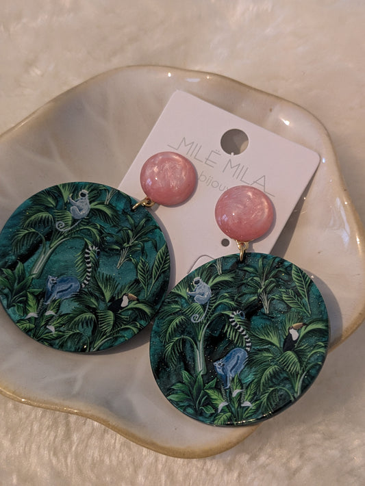 Boucles d'oreilles Jungle