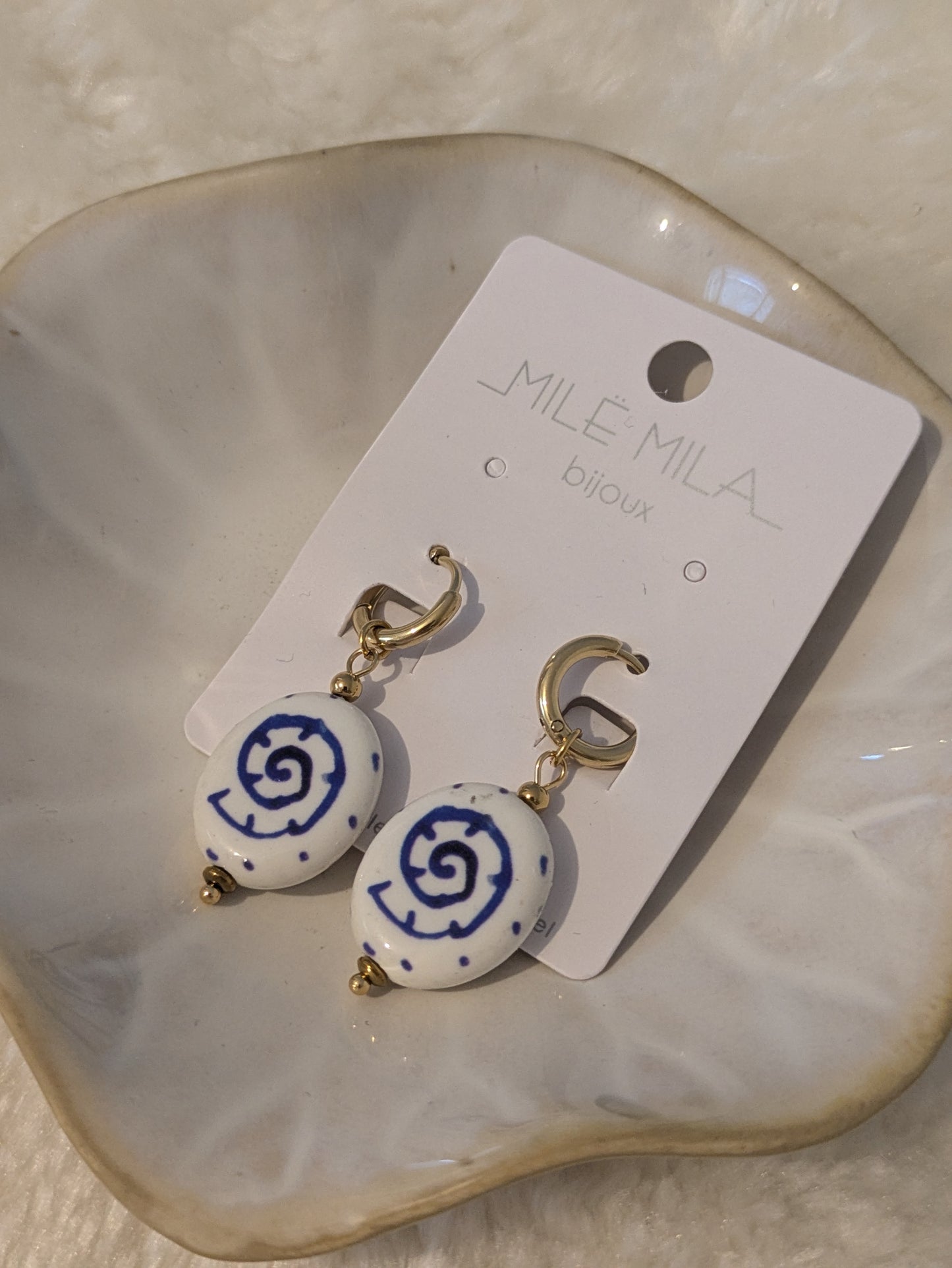 Boucles d'oreilles coquillage