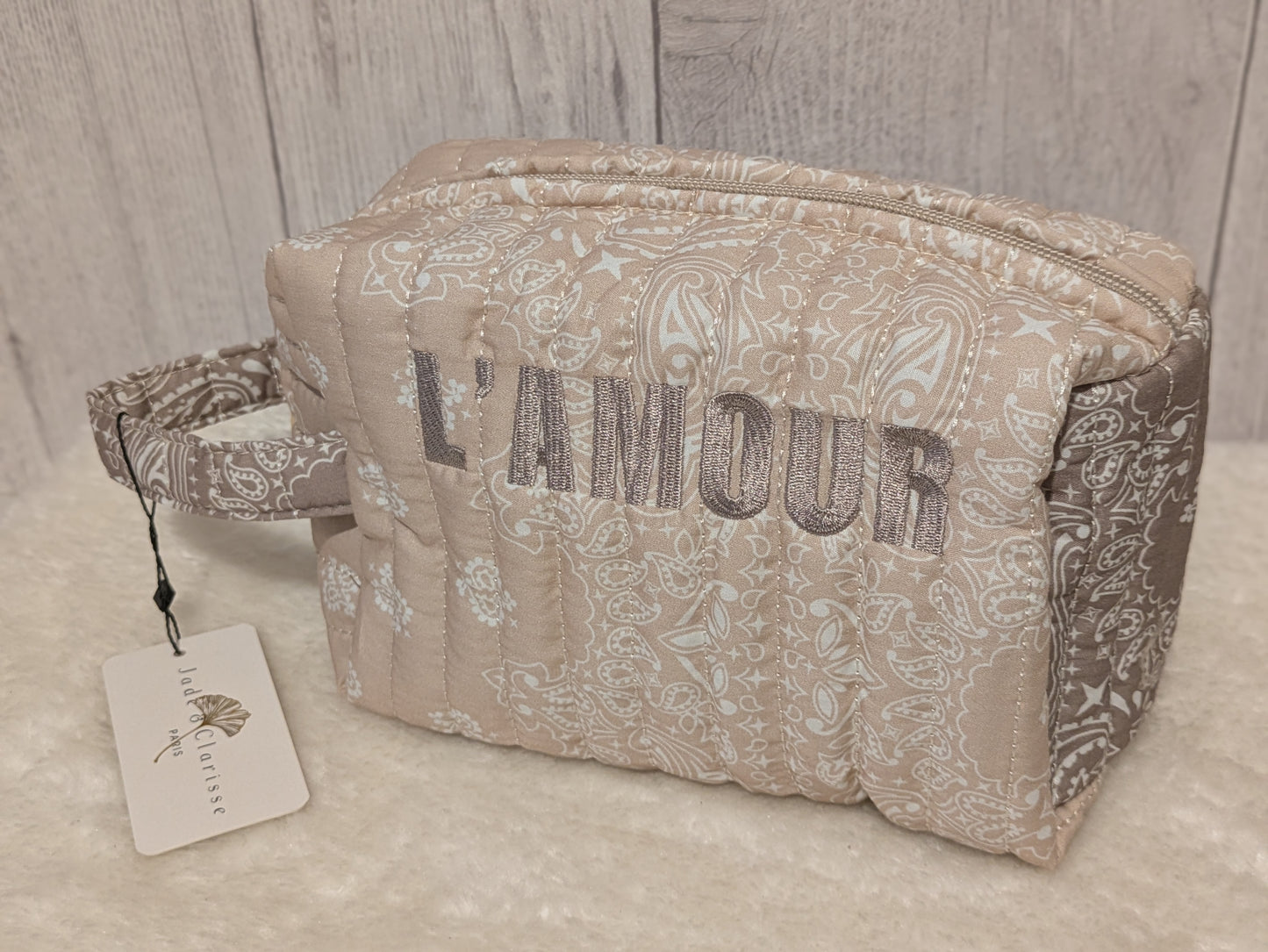 Trousse AMOUR beige