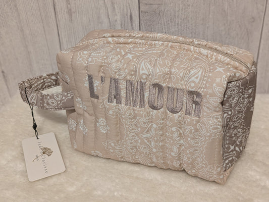 Trousse AMOUR beige