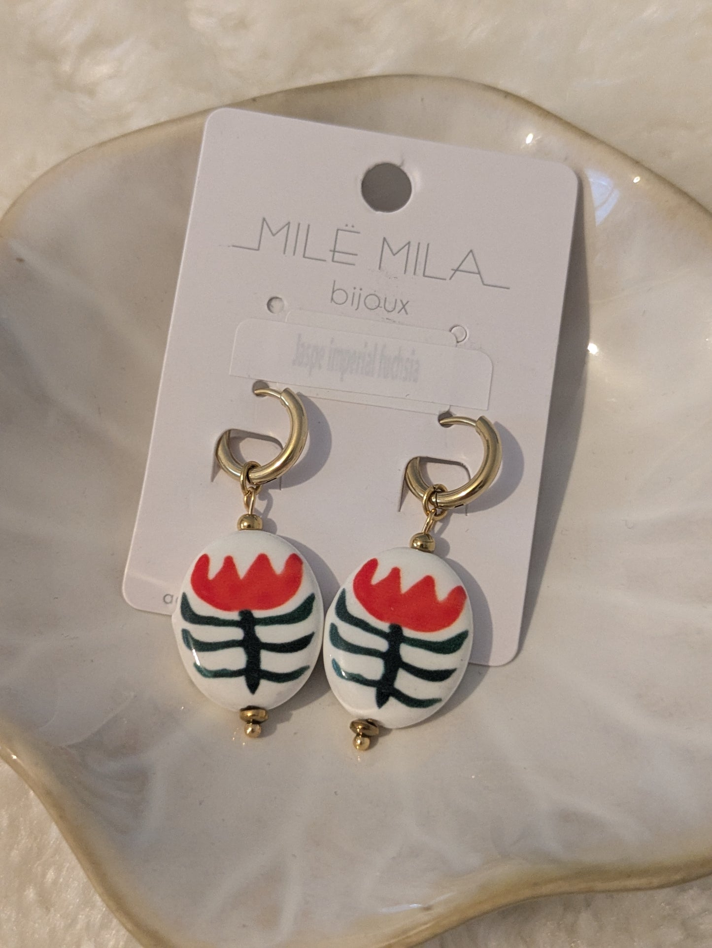 Boucles d'oreilles tulipe