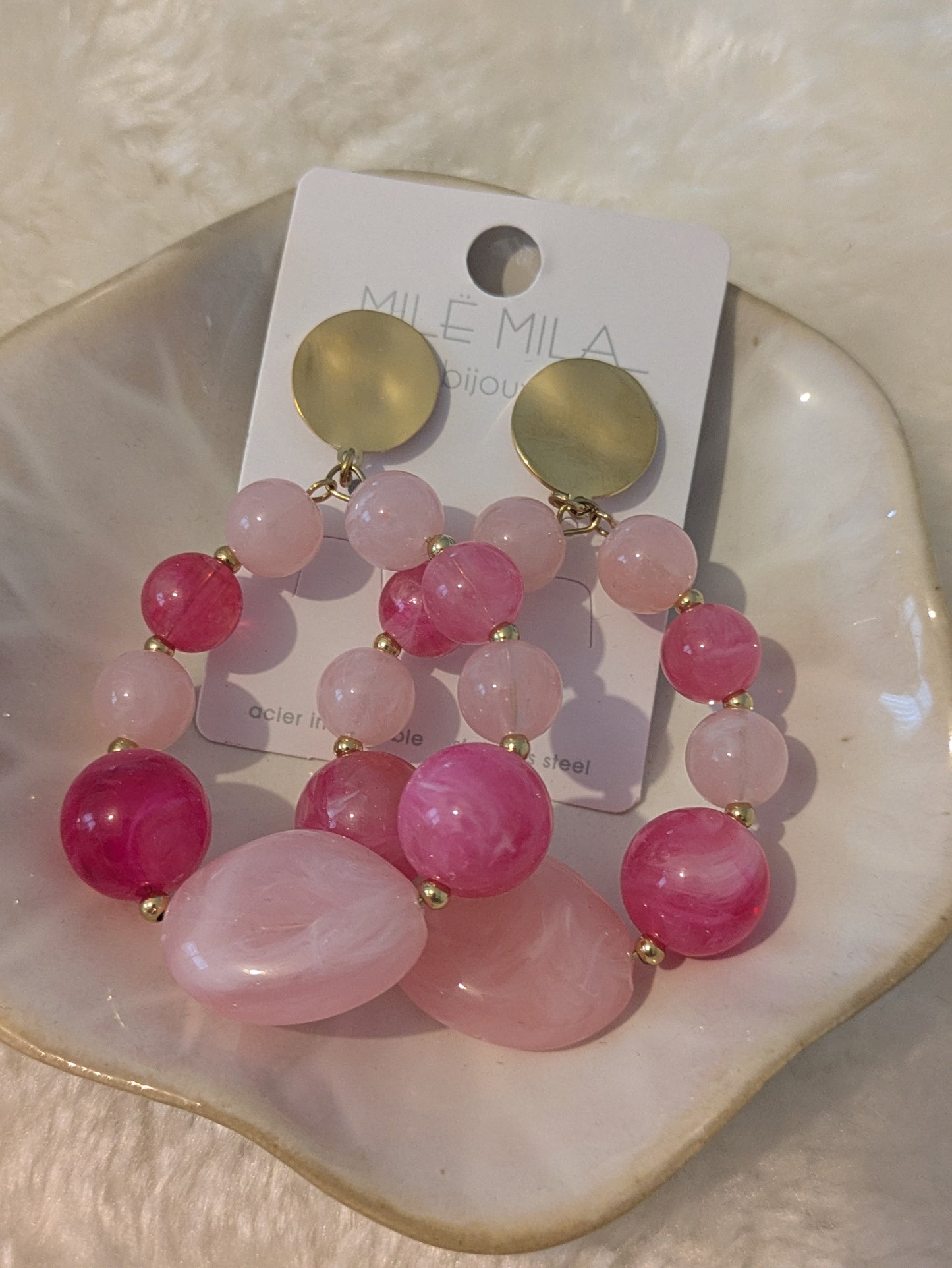 Boucles d'oreilles perles