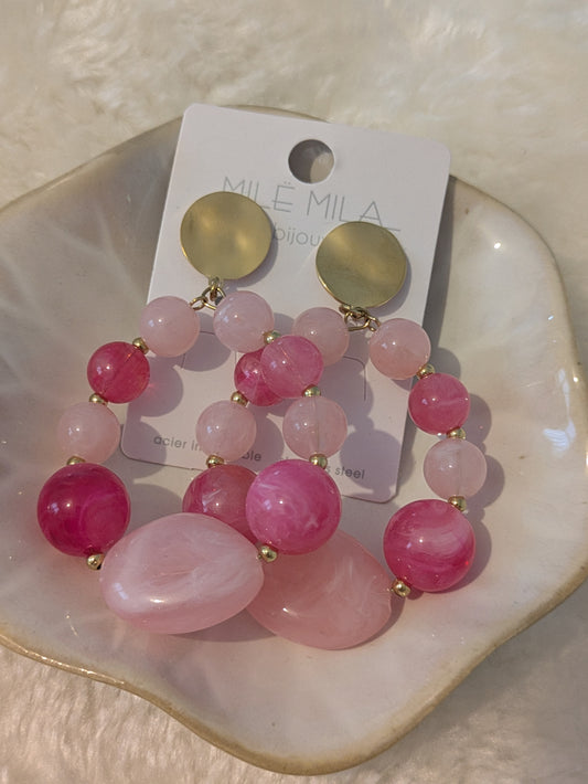 Boucles d'oreilles perles