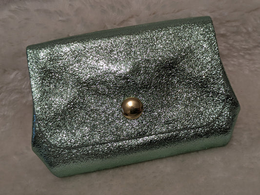 Porte monnaie CUIR vert