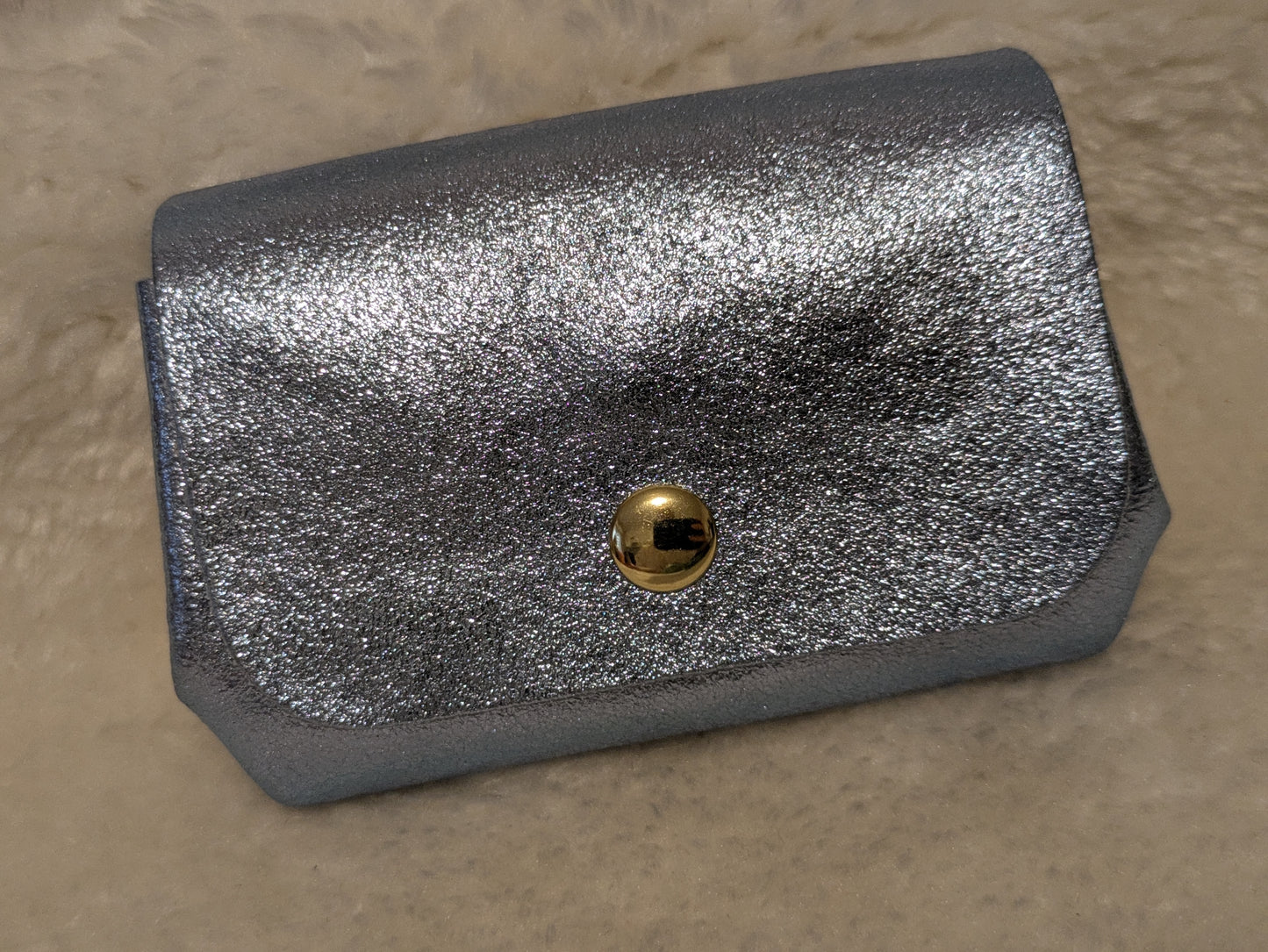 Porte monnaie CUIR bleu