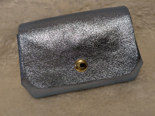 Porte monnaie CUIR bleu