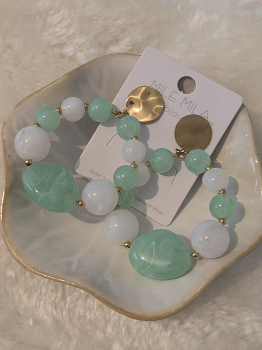 Boucles d'oreilles perles